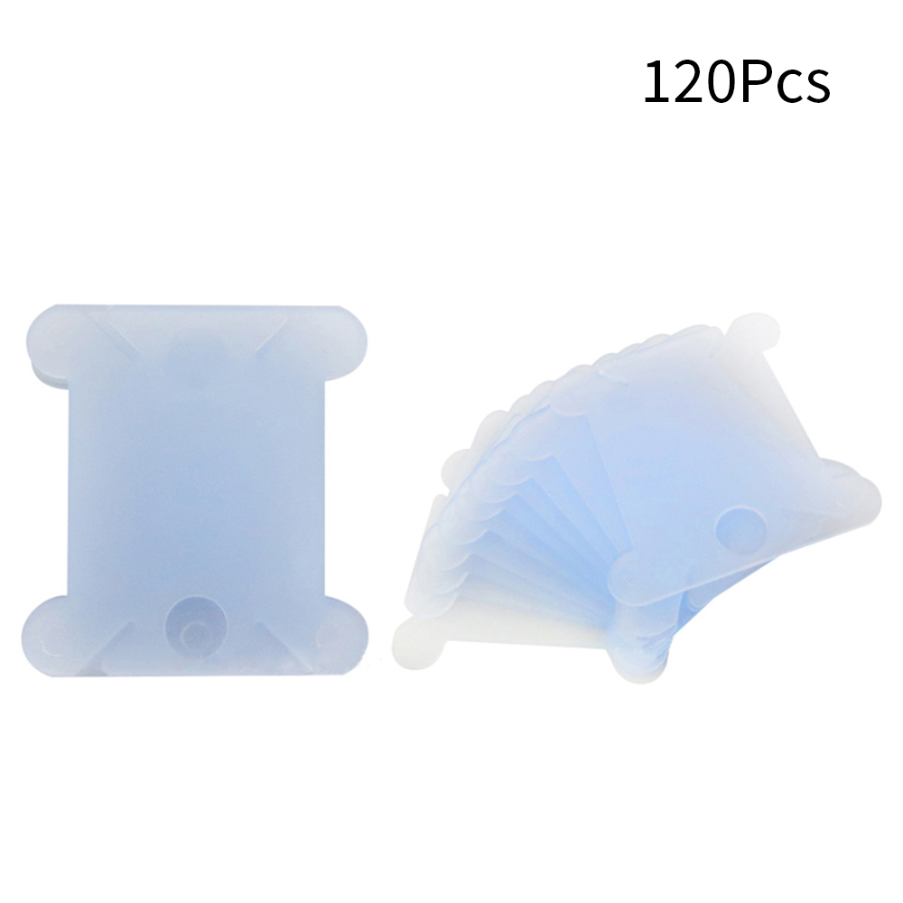 100/120 stücke Kreuz Stich Lagerung Halfter Kunststoff Nähgarn Wicklung Platte Bord Karte Stickerei Zahnseide Handwerk Spulen Organizer: J 120Stck