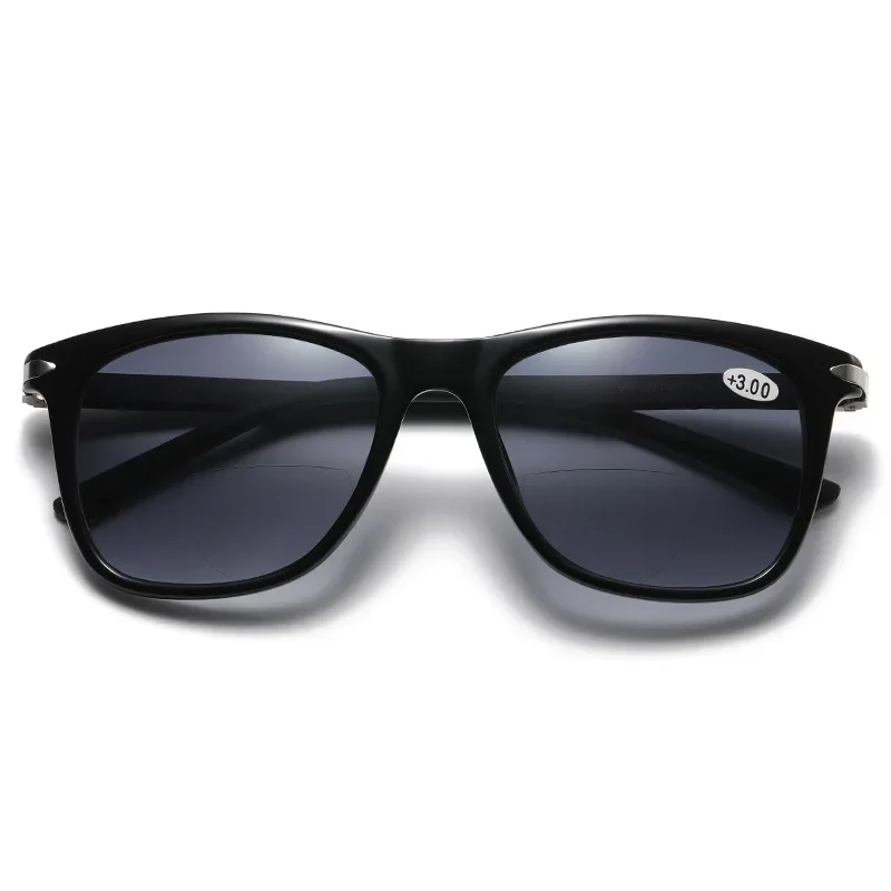 Sunglasses Women&Men Bifocal Sun Reading Glasses UV Shade Sunglasses Presbyopic Eyeglasses Square +1.0+1.5+2.0+2.5+3.0+3.5