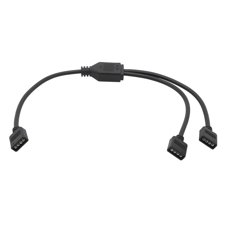 ARGB 5V 3Pin Extension Cable Adapter 30cm 1 to 1 2 3 4 5 12v 4pin RGB Splitter Cable for MSI A SUS ASRock AURA LED