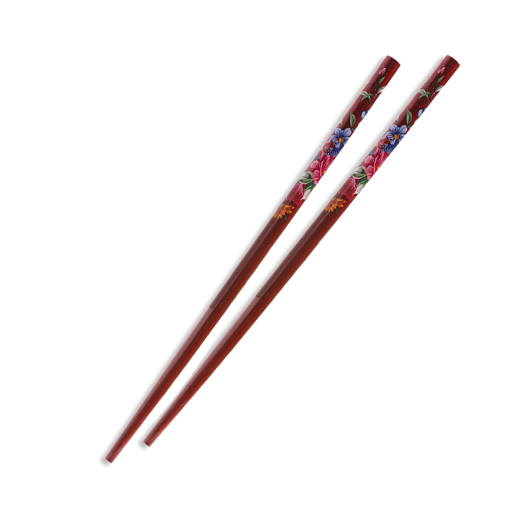 2 stks/set Handgemaakte Haar stok Vintage Schilderen haarspeld Kleurrijke Natuurlijke hout voor vrouwen Japanse haarspeld Hout Chinese haar stok: 8
