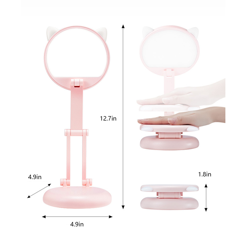 Leuke Led Bureaulamp Helderheid Verstelbare Opvouwbare Led Desktop Lamp Oogbescherming Nachtlampje Kinderen Kids Leuke Leeslamp