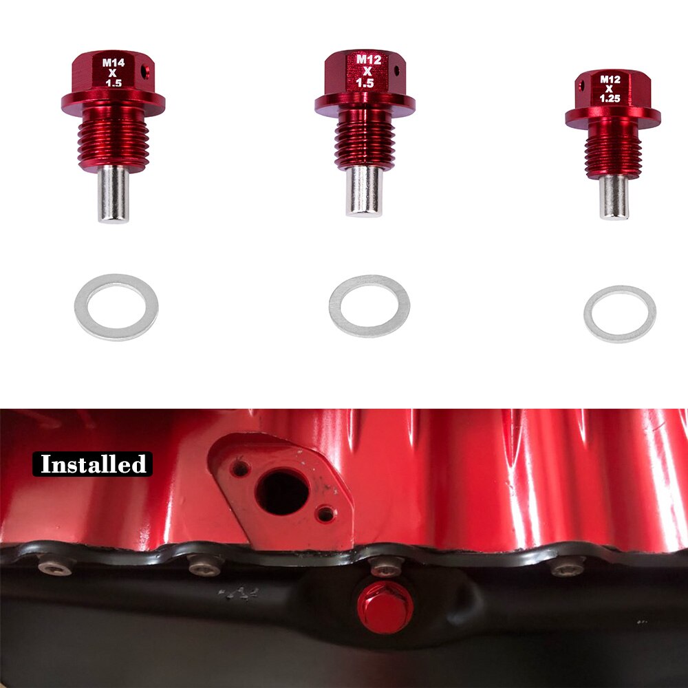 -M12x1.5 M12x1.25 M14x1.5 Magnetische Oil Drain Plug & Oil Drain Sump Moer JR-ODP12125/1215/1415