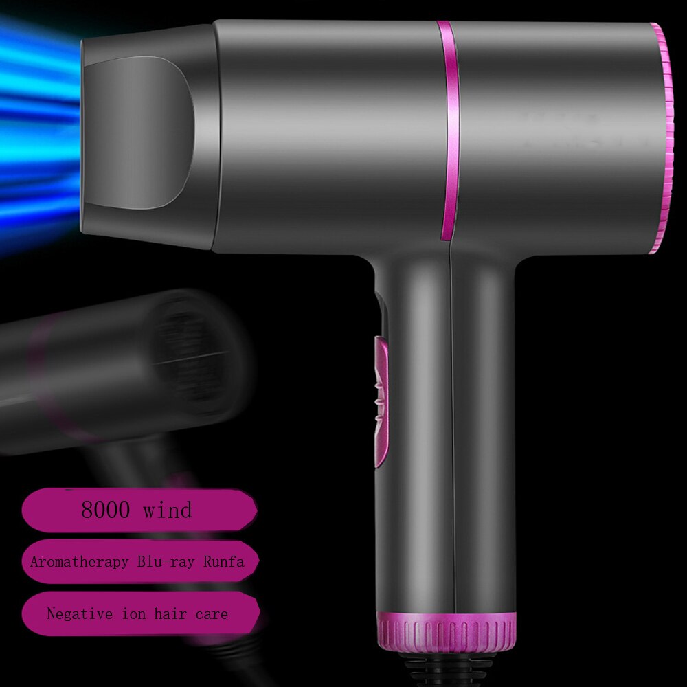 220V Hair Dryer Hair Dryer Salon Dryer Cold Wind Blue Light Negative Ionic Blower Dry Electric Hairdryer 2000W