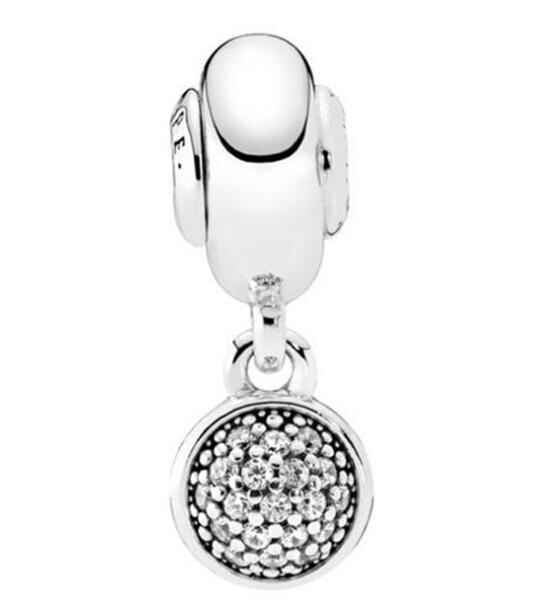 925 Sterling Silver Sensibilità Oro E Incisione Argento del Branello di Fascino Misura Pandora Essenza Braccialetto Gioielli Fai Da Te: 1
