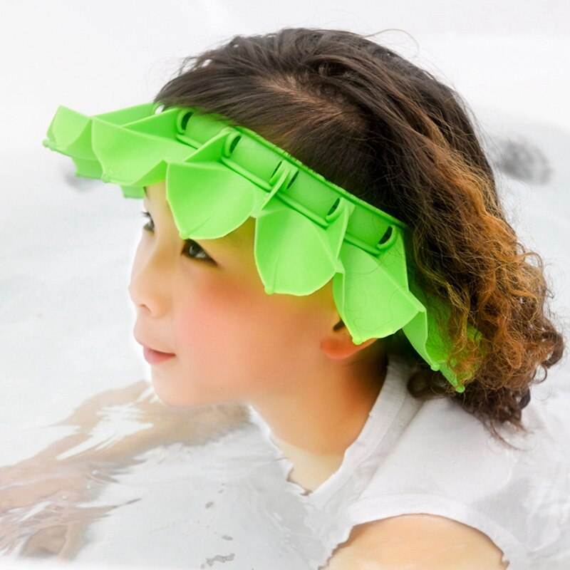 4 Pcs Baby Shower Cap Silicone Baby Bathing Hat Adjustable Toddler Shower Cap Infant Soft Protection Visor Cap for Kids