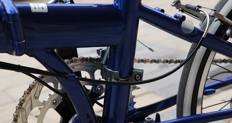Fällbar cykel k ram framväxel adapter adapter fällbar cykel växelväxel konvertering säte ombyggnad  sp8 kc083 byte 9s to 18s