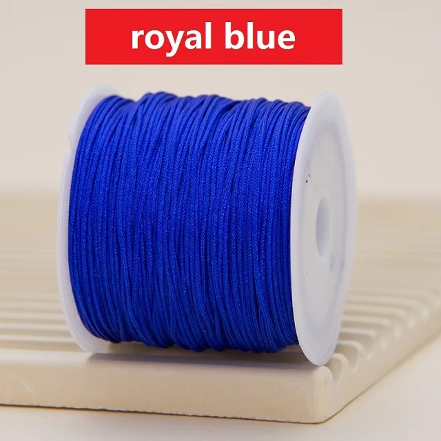 Corda in nylon per braccialetti, cordoncino per annodare cinese, filo per perline in nylon per braccialetti intrecciati, collane con perline e macramè