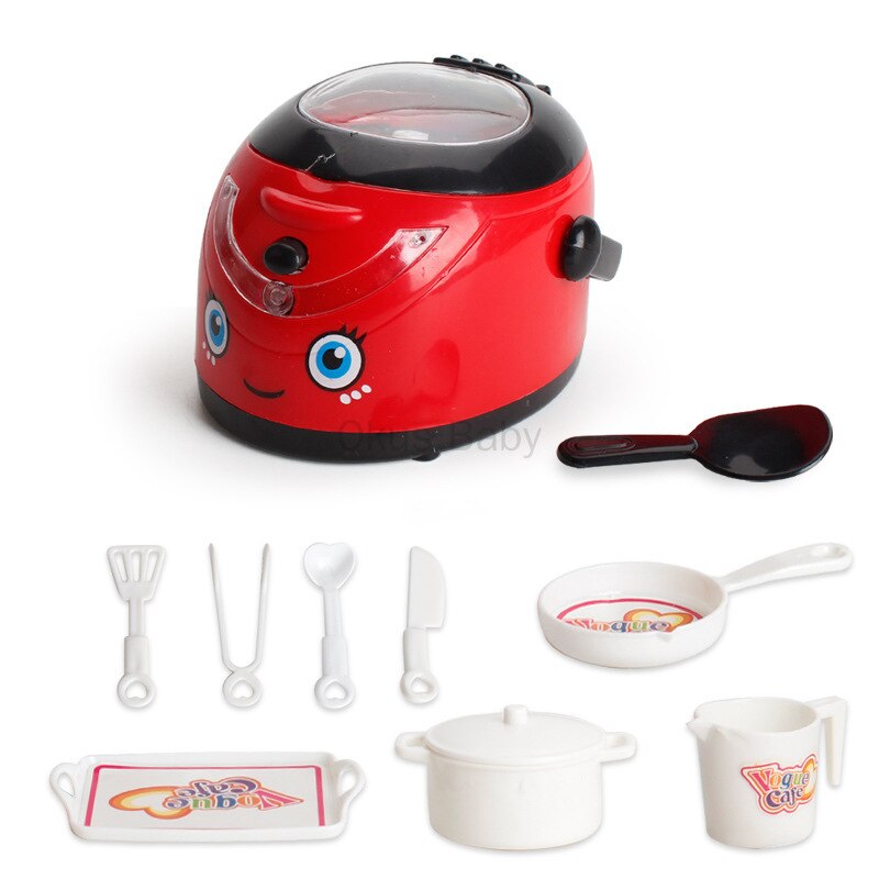 Elektrische Magnetron Apparatuur Speelgoed voor Keuken Housekeeping Rol Pretend Play Game Developmental Game Kinderen Kids Speelgoed: Rice cookers