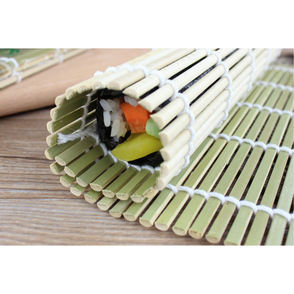 DIY bambusowa mata robić Sushi przyrząd kuchenny Sushi rolka nieprzywierająca Sushi kurtyna ręczna maszyna Sushi narzędzie akcesoria robić gotowania