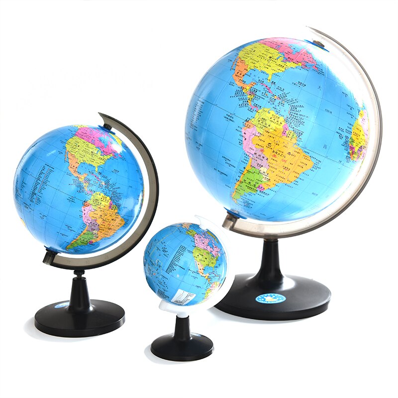 8.3 cm Wereldbol Atlas Kaart Met Swivel Stand Geografie Educatief Speelgoed Home Office Ideaal Miniaturen kantoor gadgets