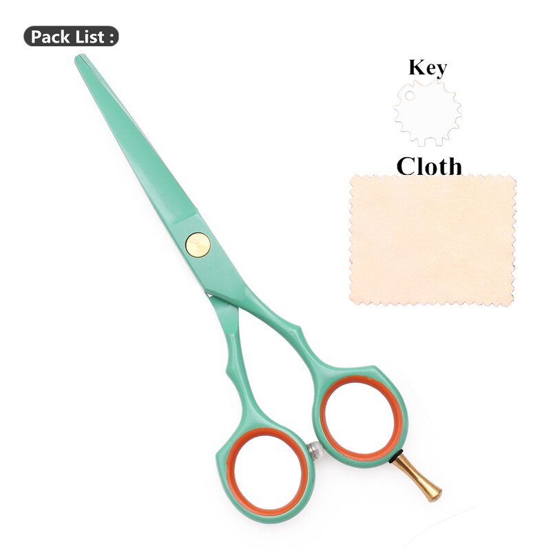 Frisør saks sæt 5.5 " rustfri gravering logo barber klippe saks tyndere saks hår saks lilla farve  c1104: C1104 lv c 5.5n