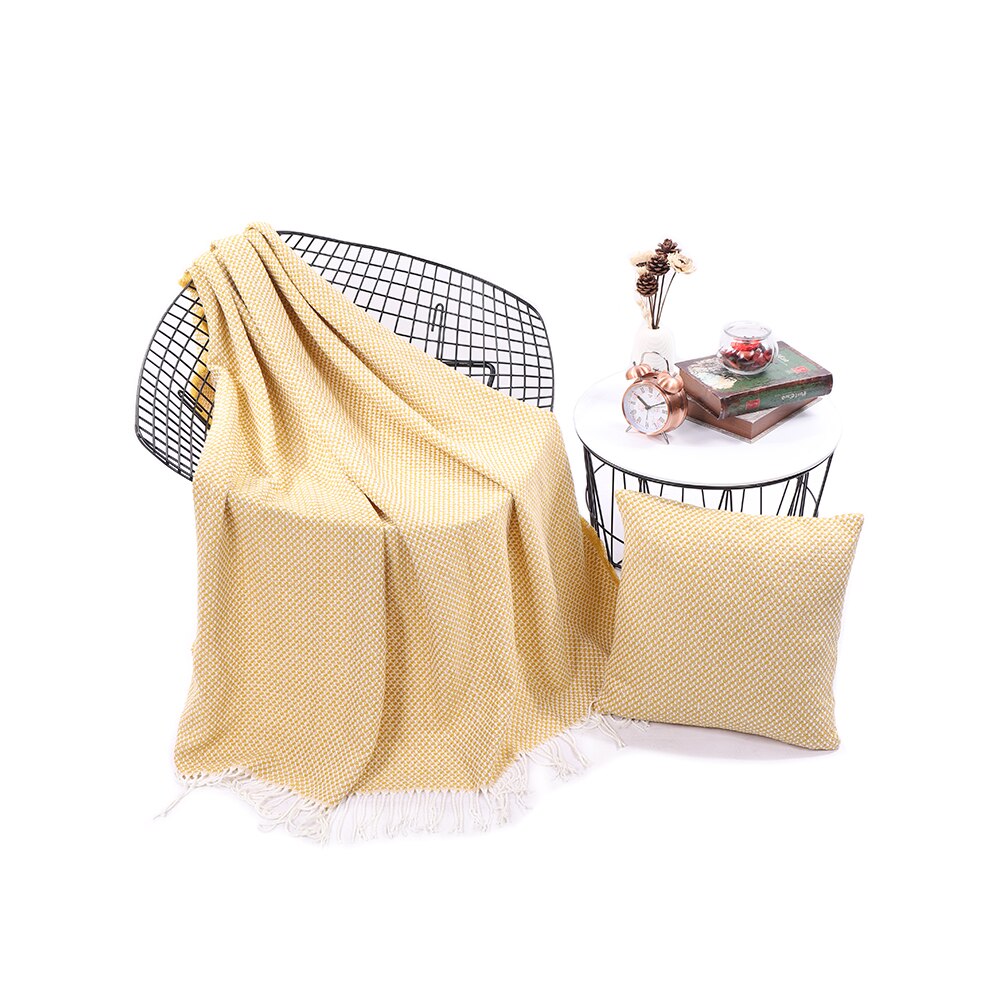 Battilo vevd sofa kaste juletepper med dekorative frynser lette til seng eller sofa dekorative , 51 "  x 79 "