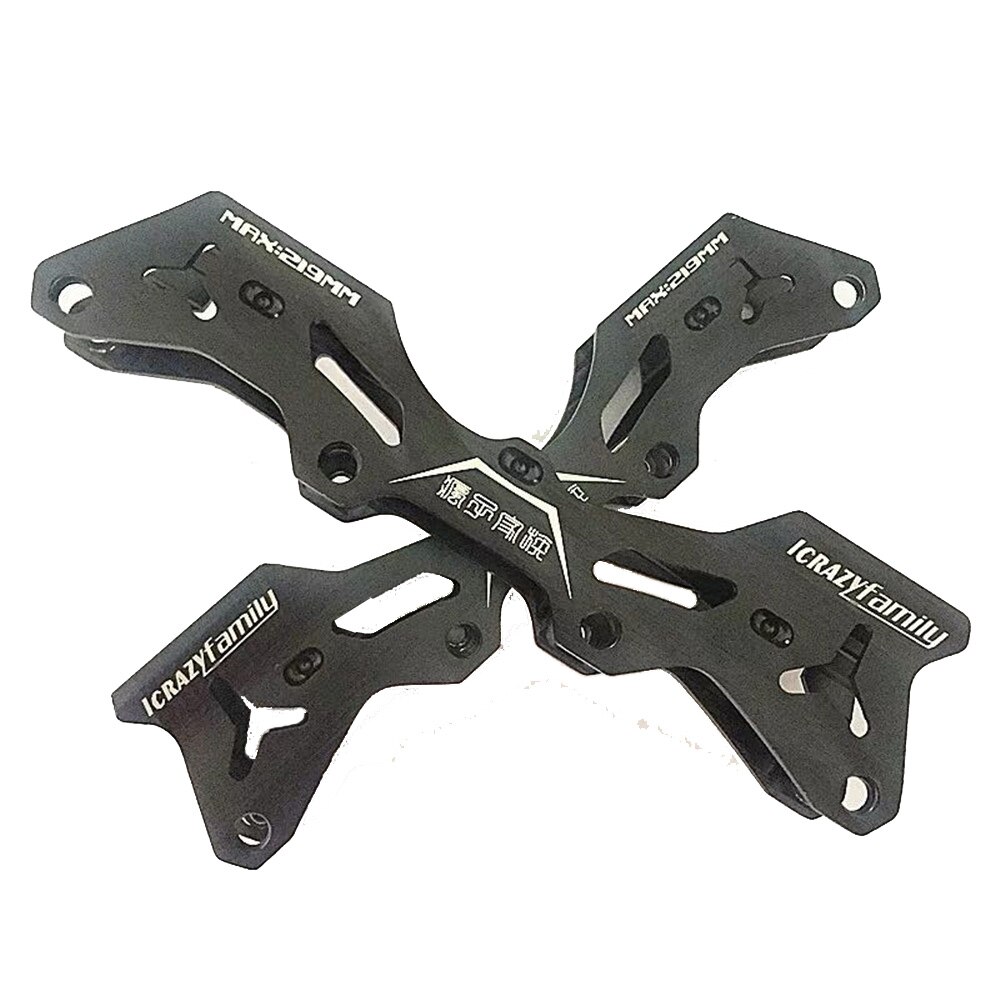 Original loco patinaje en línea marco con ejes 231mm 243mm rodillo Patines de bastidores para 76 ruedas de 80 neumáticos Patines Slalom