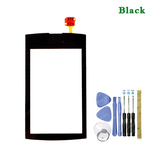 3.0" For Nokia Asha 305 Asha 306 3050 Touch Screen Digitizer Sensor Outer Glass Lens Panel Black: black With Tool
