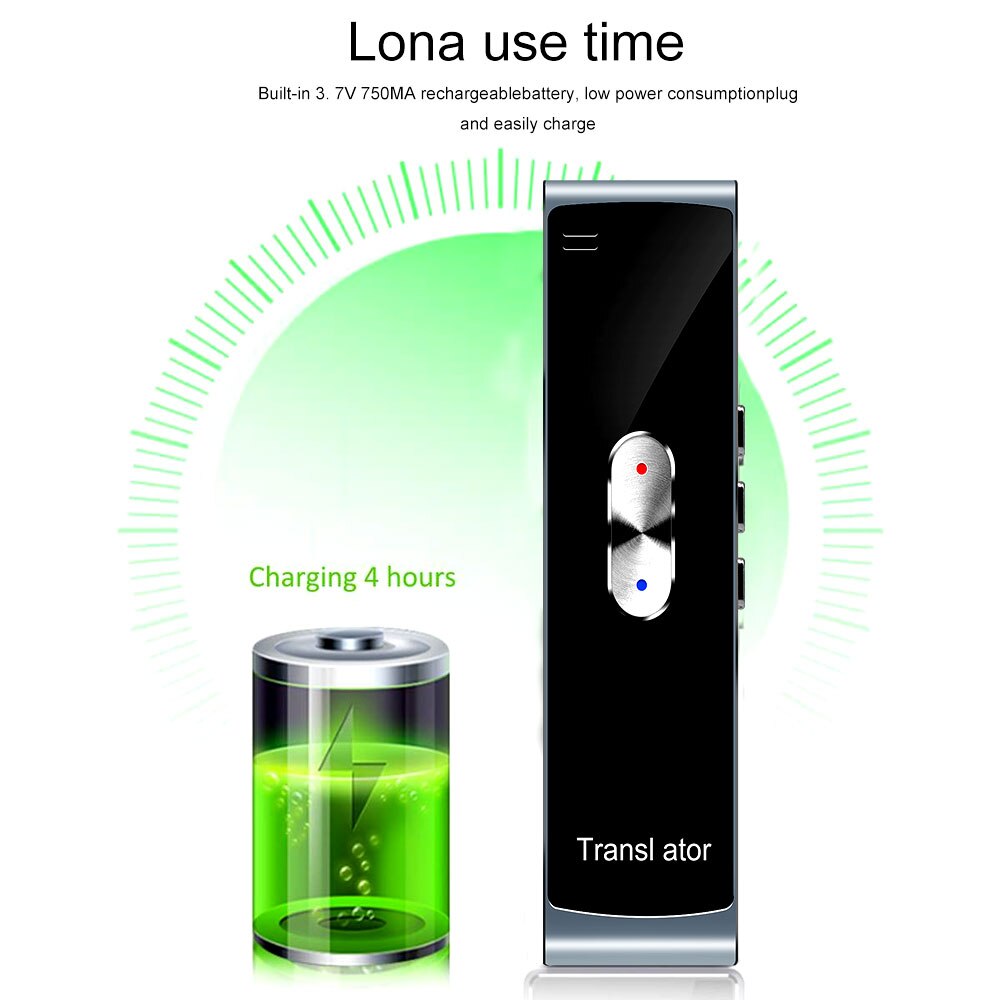 Instant Voice Translator Real Time Voice Multi-Languages Smart Translator Portable For IOS & Android Phone For Learning Travel