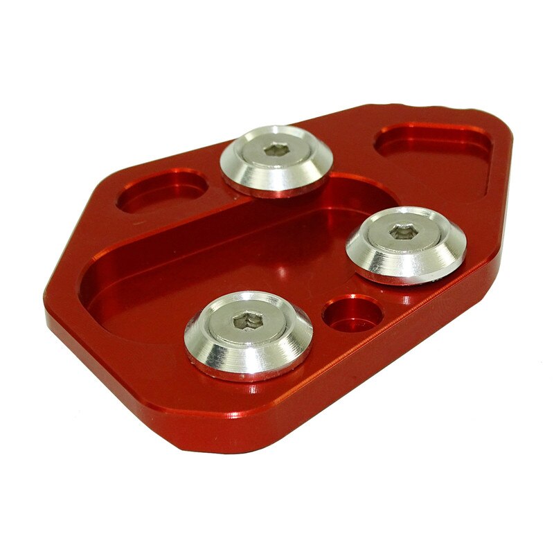 Waase Voor BMW F800ST F800 ST 2006 2007 Kickstand Voet Side Stand Extension pad Ondersteuning Plaat: Red