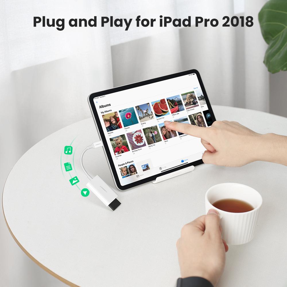 Ugreen usb typ c kortläsare sd tf micro  sd 4.0 uhs-ii usb -c 3.1 otg minneskortläsare adapter för ipad pro macbook