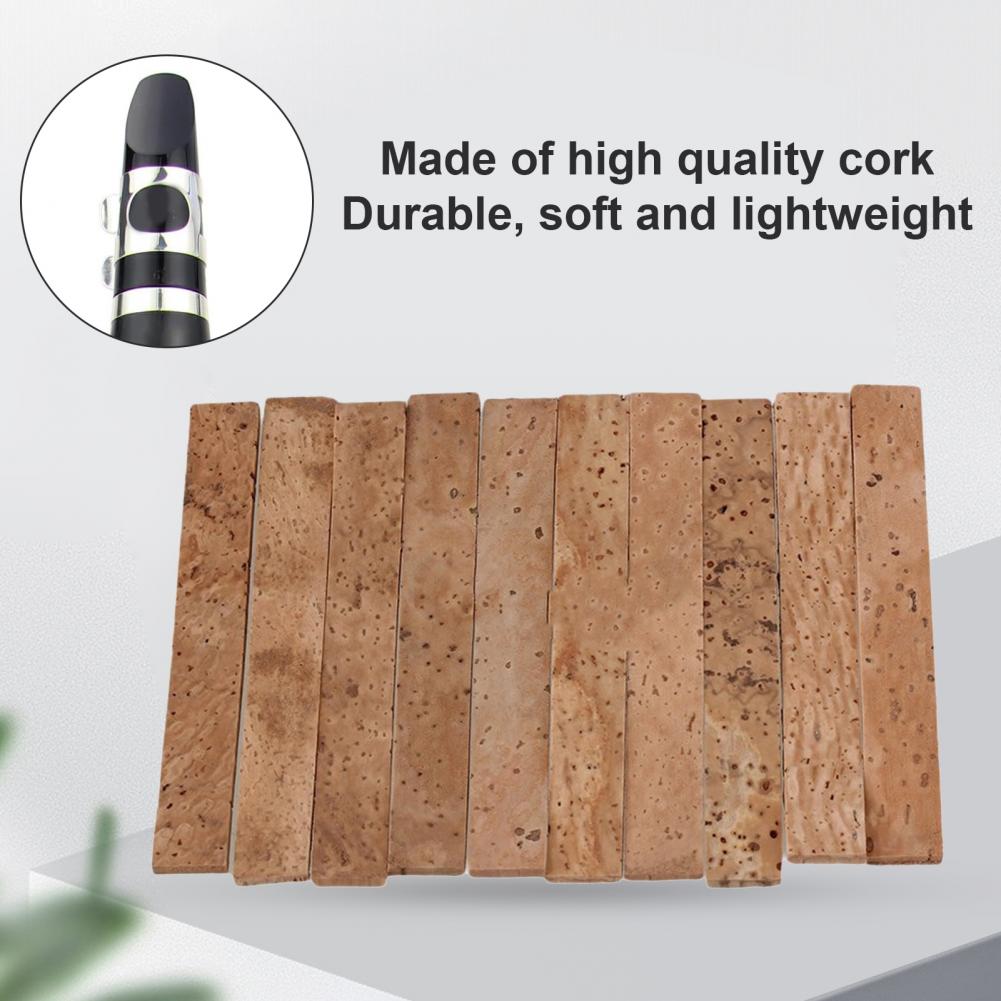 Kit de réparation de liège pour clarinette, accessoires de , en bois, souple et bonne étanchéité, 3 à 10 pièces