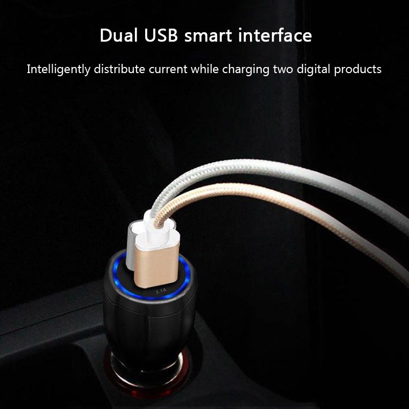 Schnelllade-autoladegerät 5v 3.0 usb-anschlüssen 2 3.1a  qc3.0 schnelllade-adapter für iphones und samsung-geräte