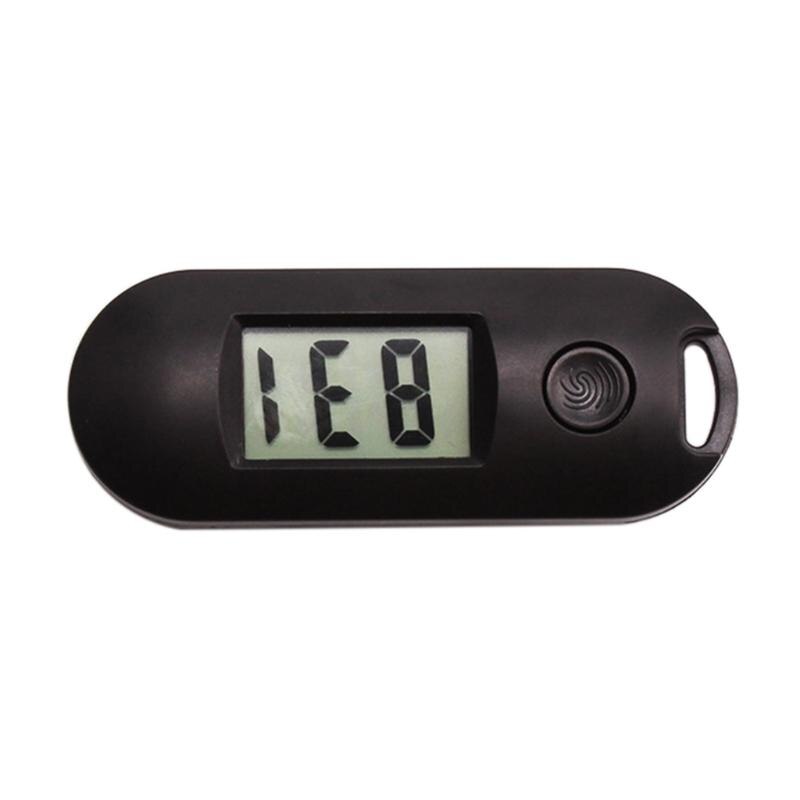 Portable Silent Digital Electronic Clock for student Exam Study Library Mini Pocket Watch Green Backlight LCD Display T3EC: Black