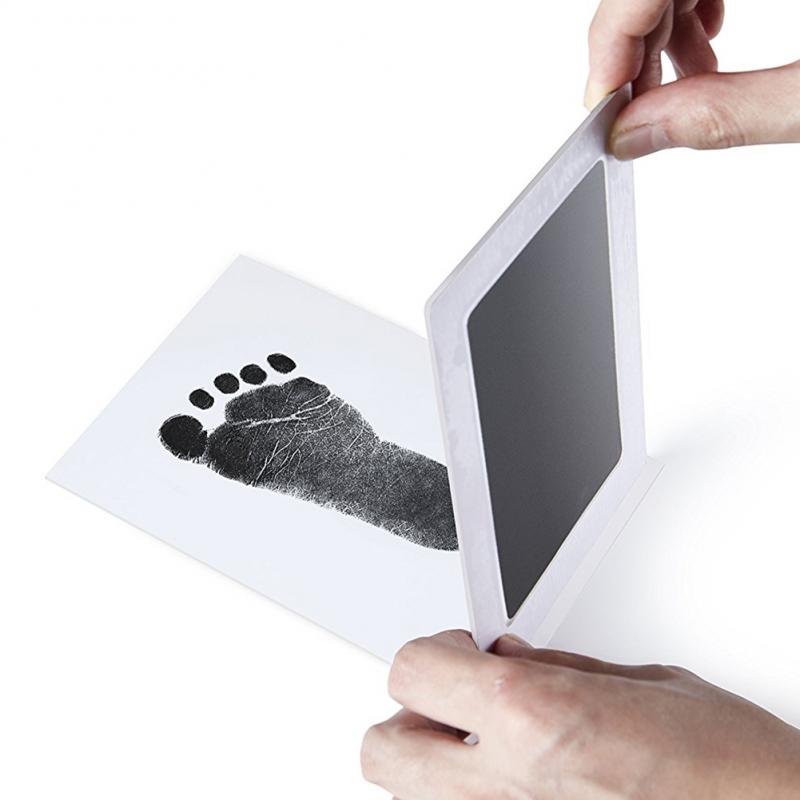 Pasgeboren Baby Handafdruk Footprint Inktloze Niet Giftig Touch Inkt Pad Diy Fotolijst Meisje/Jongen Baby Baby Cadeau decoratie