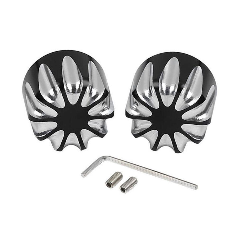 Motorcycle Front CNC Axle Nut Covers Cap Bolt For Harley Touring FLHT Softail Fatboy FLSTF FLSTC XL1200X Dyna Wide Glide Fat Bob: Black