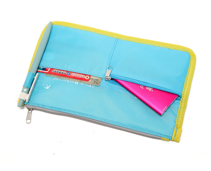 Arpimala multifunktionella passväskor resekredit-id-korthållare fodral dokumentorganisatör kvinnor räkning biljettväska checkhäfte