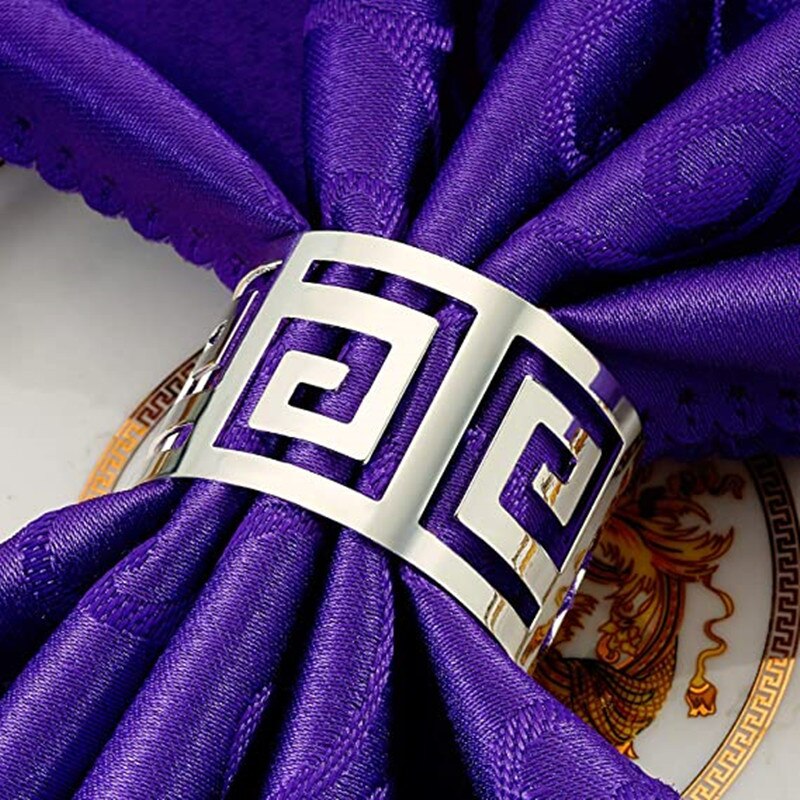 6 stück von hohl Serviette Ring halterung Serviette schnalle Gestell exquisit hause Serviette Halfter dekoration geeignet für hochzeit, Christma