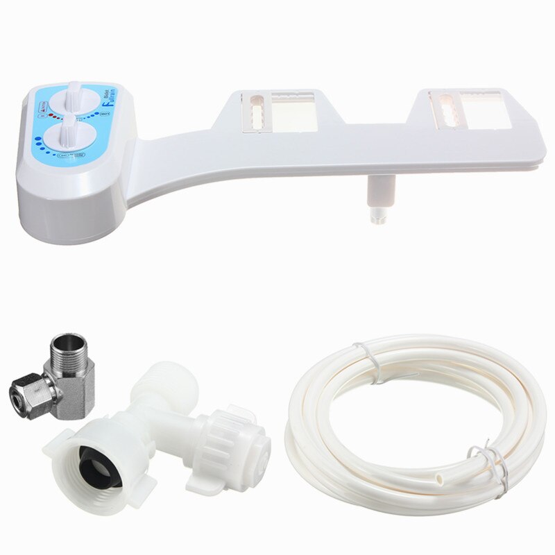Cold/Heated Water Toilet Seat Bidet Sprayer Bidet Attachment Fresh Water Spray Non-electric Mechanical Shower Nozzle save paper: T8230 One Nozzles US