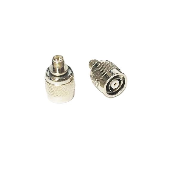 1pc RP-TNC macho a RP-SMA conector hembra RF adaptador coaxial convertidor recto niquelado