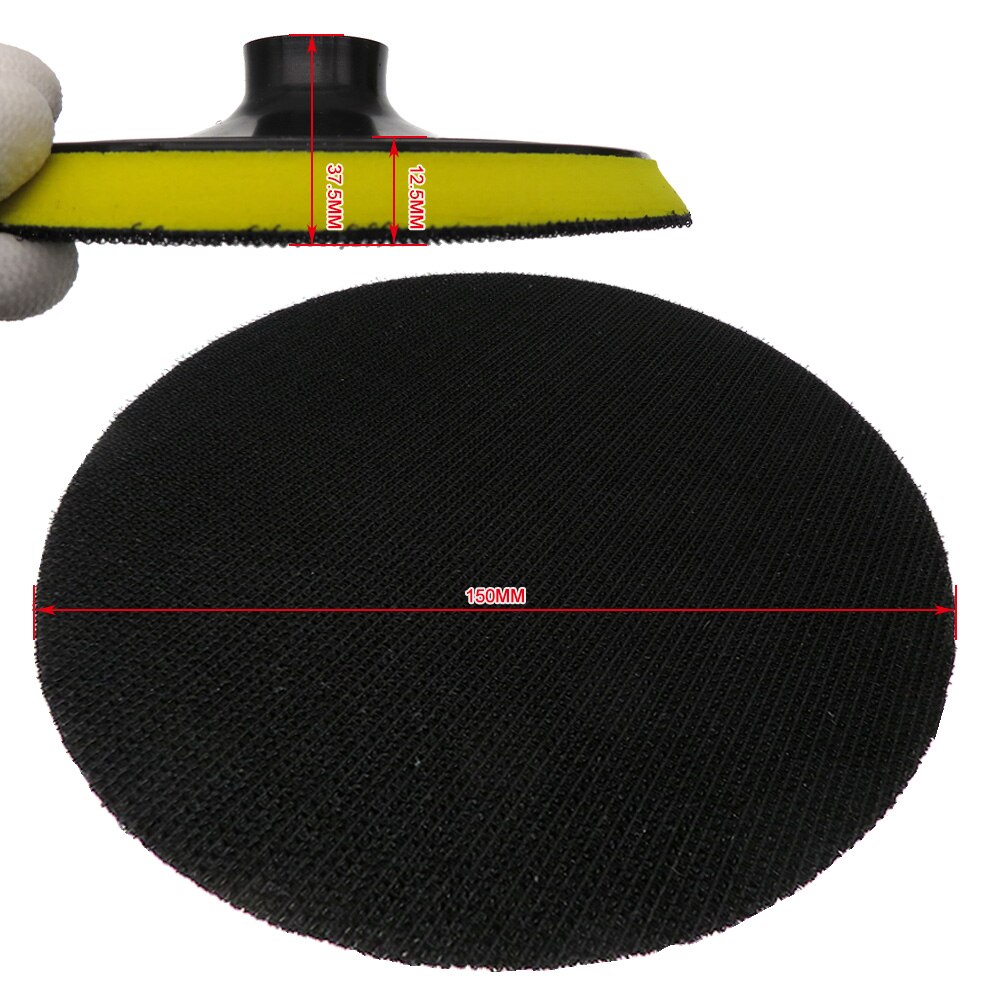6 Inch Rotary Backing Pad M14 Thread Polishing Pad Hook and Loop Car polishing waxing pad