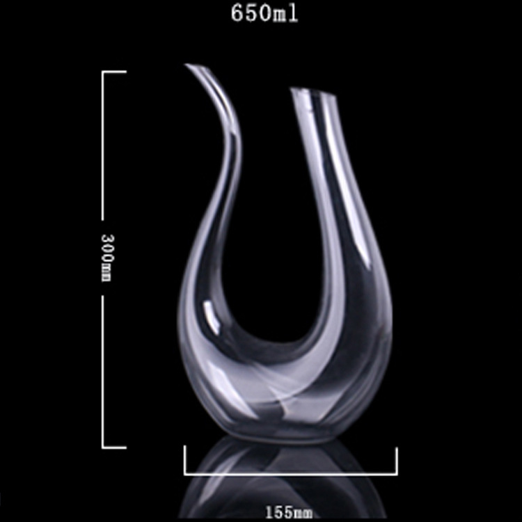 Handgjord kristall rött vin pourer glas karaff konjak karaff set kanna bar champagne vattenflaska dricksglas: 650ml