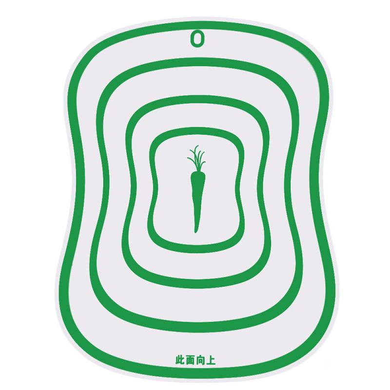 Kitchen Accessories Non-slip Flexible Kitchen Board Chopping Block Meat Vegetable Fruit Cutting Board Silicone Mat Cooking Tool: green