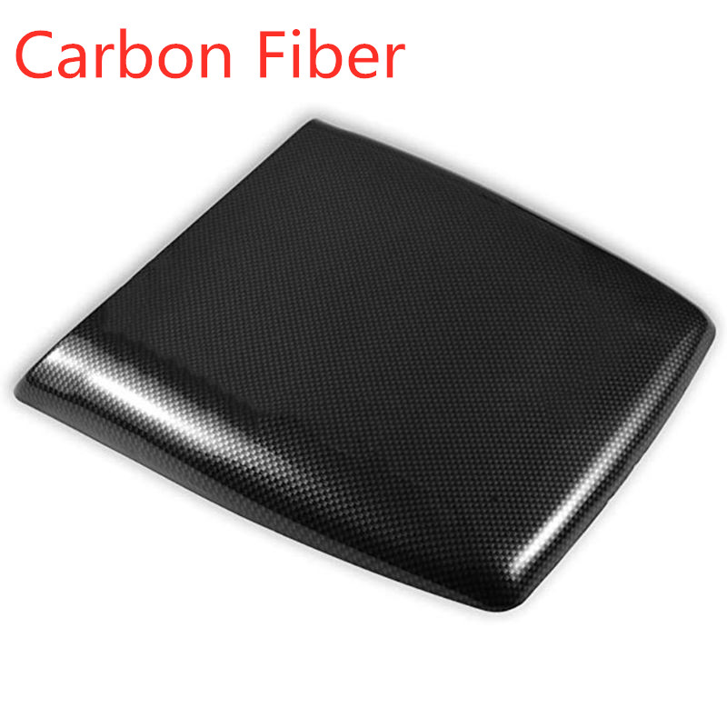 1pcs Car Bonnet Hood Scoop Air Flow Intake Vent Cover Decorative 27*25cm Air Flow Vent Cover White/ Black/Silver/Carbon Fiber: Multi