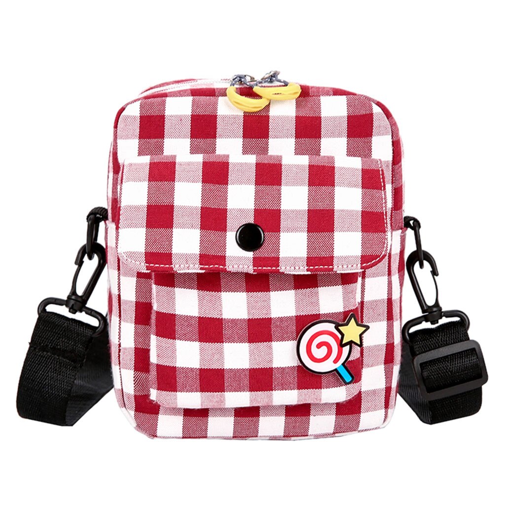 Süße Mädchen Leinwand Kleine Umhängetasche Weibliche Kinder Wilde Einfache Quadratische Tasche Casual Einzigen Schulter Taschen Bolsa de lona # LL