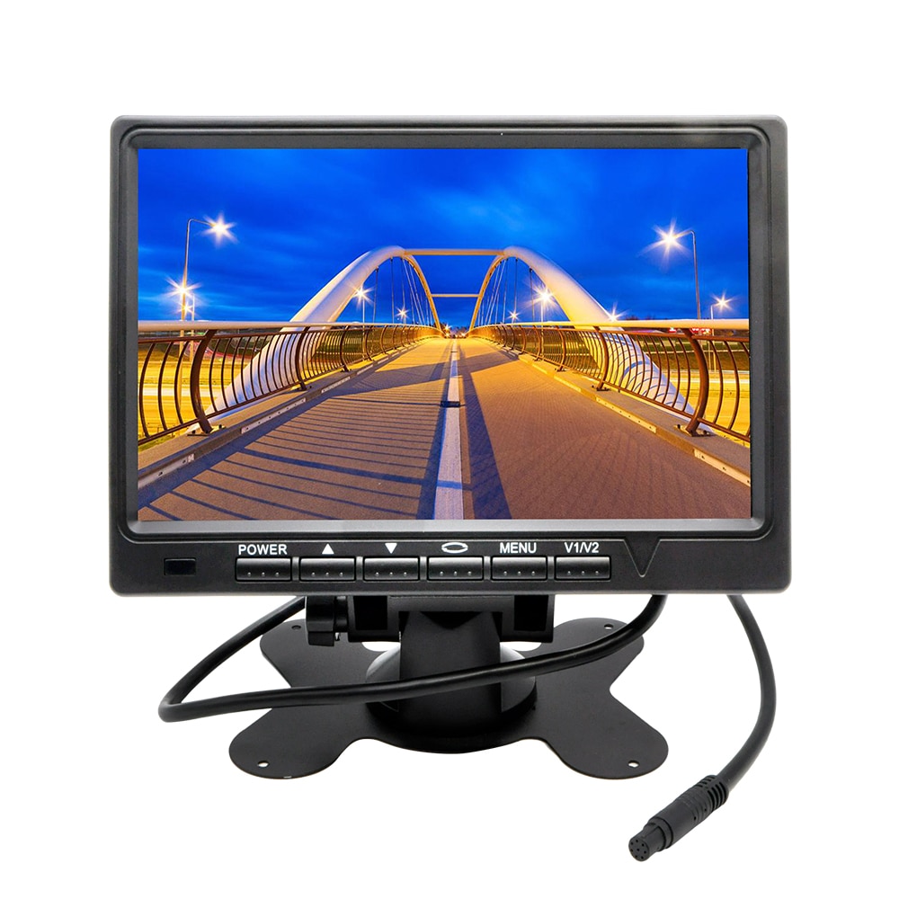 Auto Achteruitrijcamera Monitor 7 Inch HD 800*480 TFT Kleuren Lcd-scherm Achteruitrijcamera Auto Parking backup Reverse Monitor Systeem