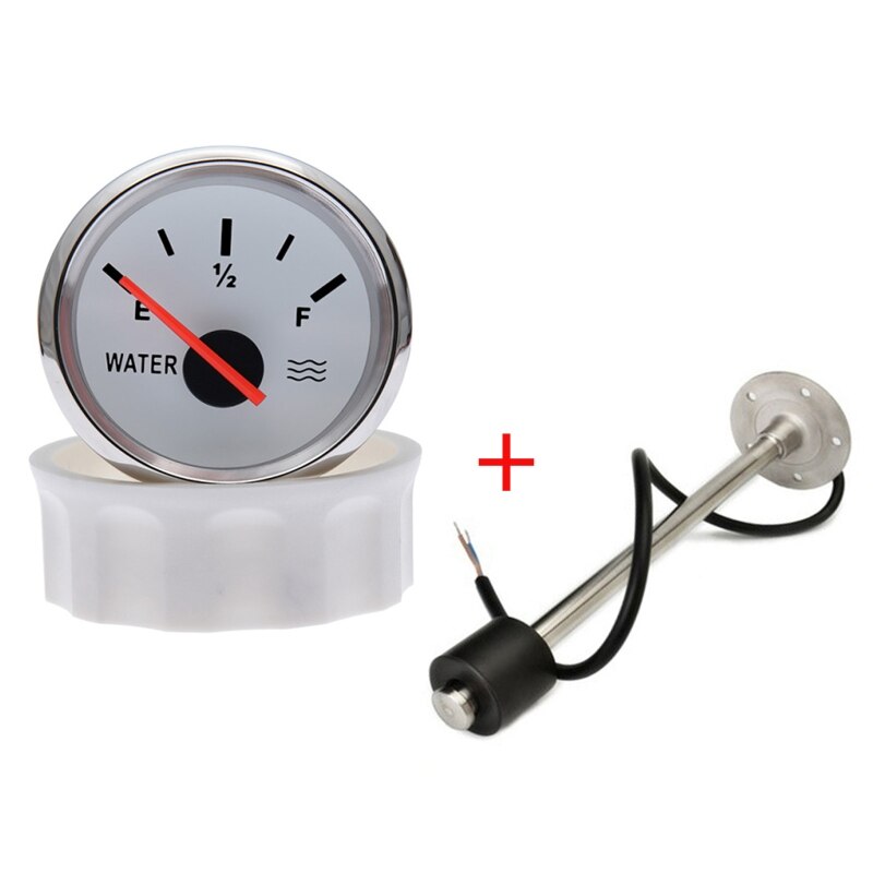 Fuel Level Guage Electric Water Level Sensor Water Tank Level Gauge 5 Backlit 9-32V 3 Sensor Signal M5 Holes Screws Kit E8BC: WS 125mm