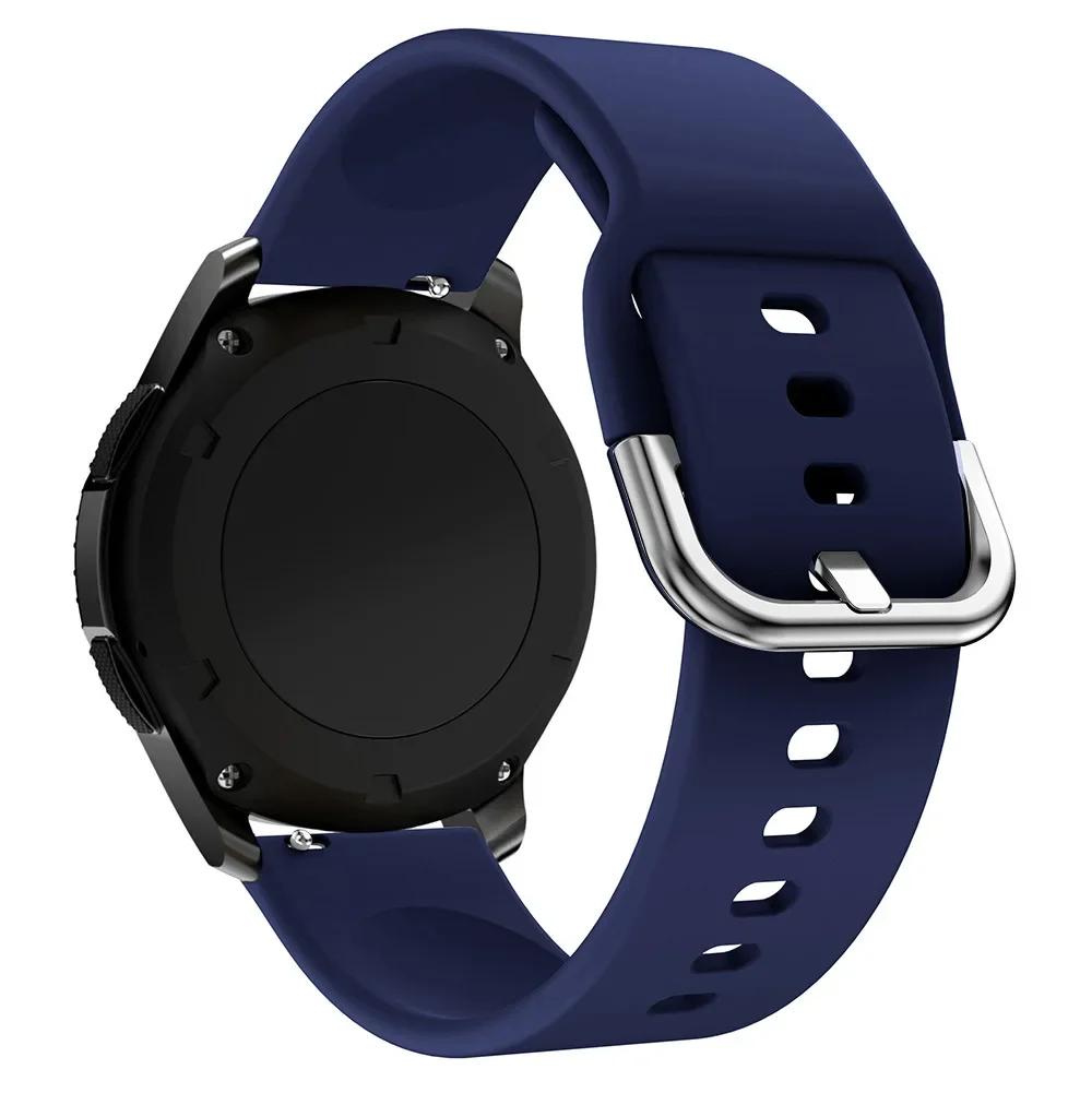 Correa de 20mm/22mm para Amazfit GTS/2/2e/3/4 GTS2 Mini/GTR 4/3/Pro/47mm/GTR2/2e/stratos 2/3 pulsera de silicona Amazfit bip correa de reloj: 5 / Blue pink