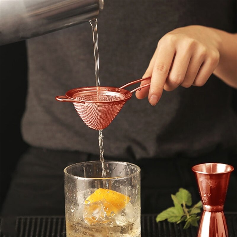 Bar Cocktail Strainer 304 Stainless Steel Cocktail Sieve Great For Removing Bits From Juice Fine Mesh Strainer Barware