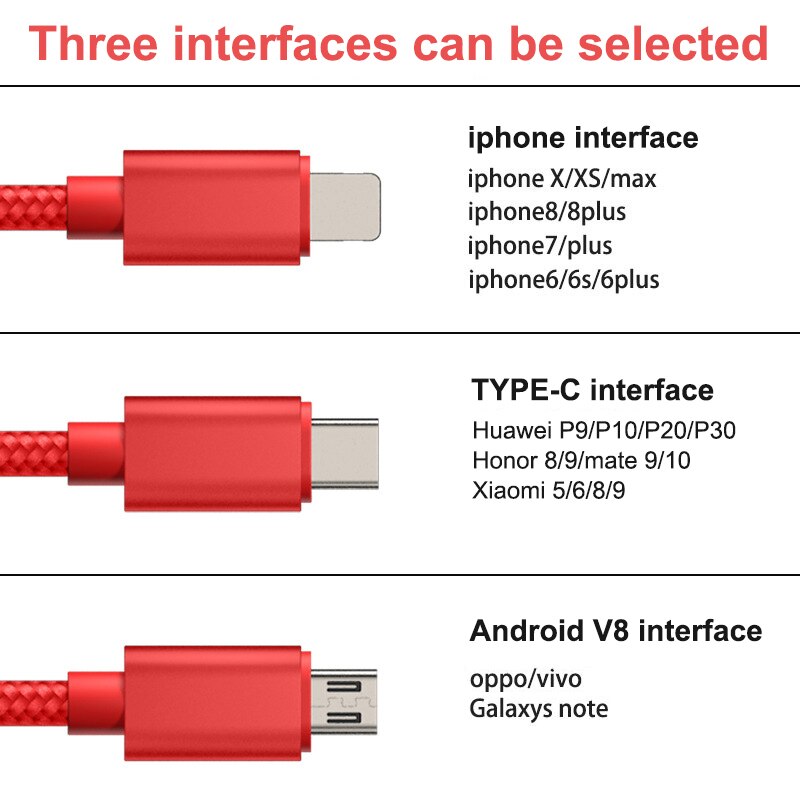 1m 2m 3m USB Type-C Data Cable Fast Charging Transfer Data For Huawei P10/P20/P30 Xiaomi Honor Mobile Phone Nylon Digital Cables