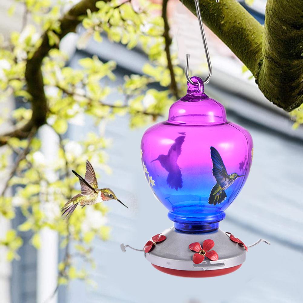 Wide Mouth Waist Hummingbird Feeder Fill Nectar Patio For Outdoor Garden Yard Window Bird Food Feed Bird Feed Picaflor Comedero