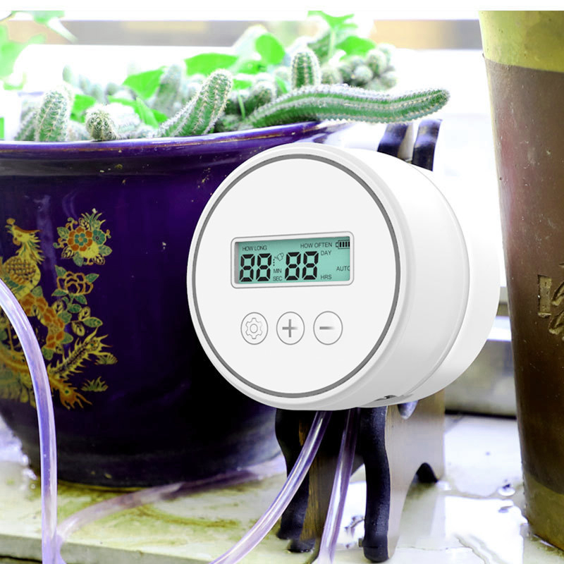 Sistema de riego por goteo inteligente para jardín, dispositivo con temporizador de riego automático para interiores, Kits de controlador de riego para el hogar, uso en maceta
