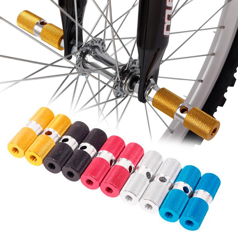 Pedal antideslizante de aluminio para bicicleta, 2 uds./lote, apoyos delanteros y traseros, palanca cilíndrica, accesorios para bicicletas