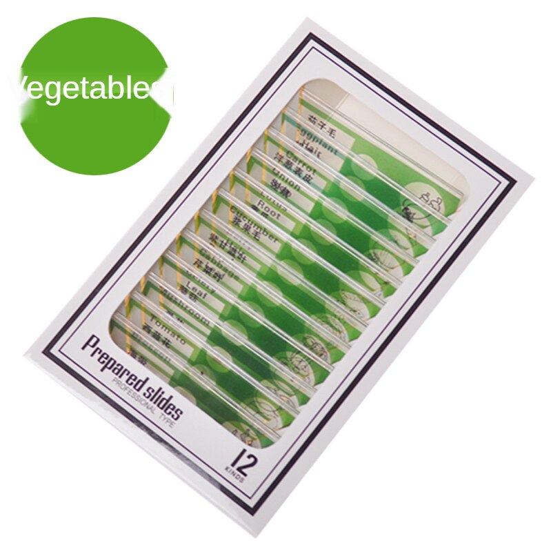 Microscope Accessories Children's Special Plastic Biological Section Animal Specimen 12 Pieces