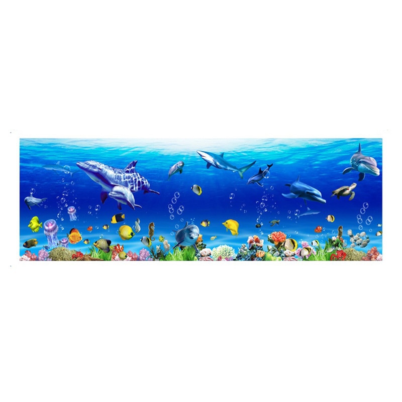 Ocean world waistline wallstickers kjøkken bunnstoff stue soverom baseboard hjemmedekorasjon veggmaleri dekaler tapet