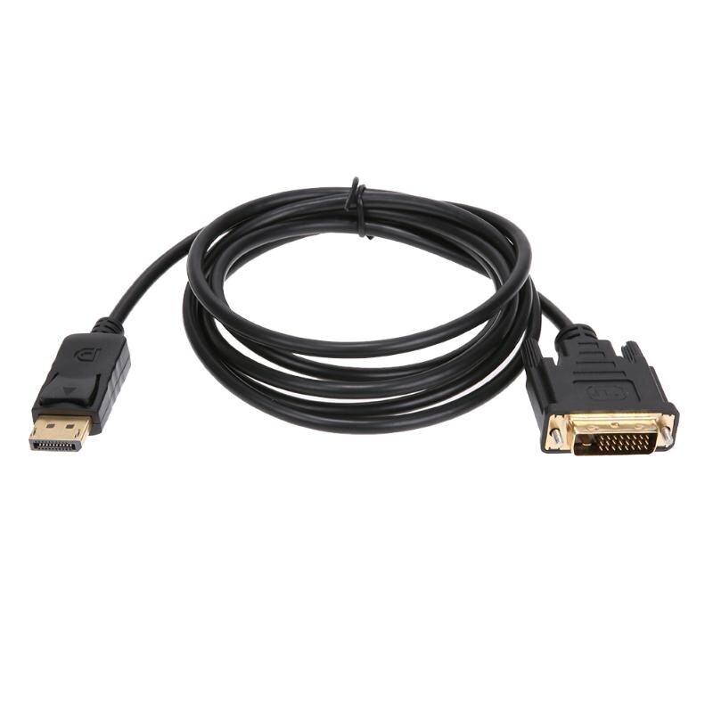 1,8 m Mini Displayport DP Thunderbolt mini DP a DVI Cable adaptador macho Cable adaptador DVI puerto de visualización para HDTV/monitor/proyector