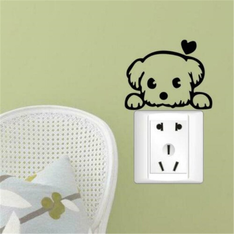 Animal wall stickers light switch decor decals artroom decal tapet