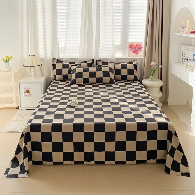 Soft Home Bed Linen Sheets Queen Size Bed Sheets Printing Top Sheets Twin/Queen/King Flat Bedsheets Bedspread: Bed 180 / green