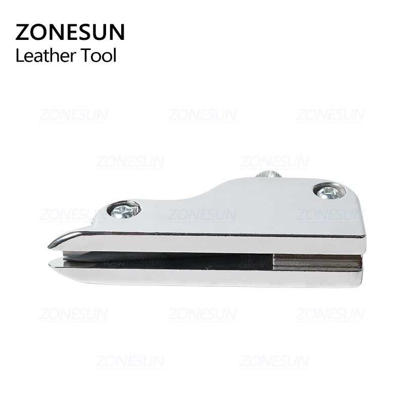 ZONESUN Manual Multi-functional Adjustable Stainless Steel DIY Leather Craft Tool V-type Groover Trenching Machine