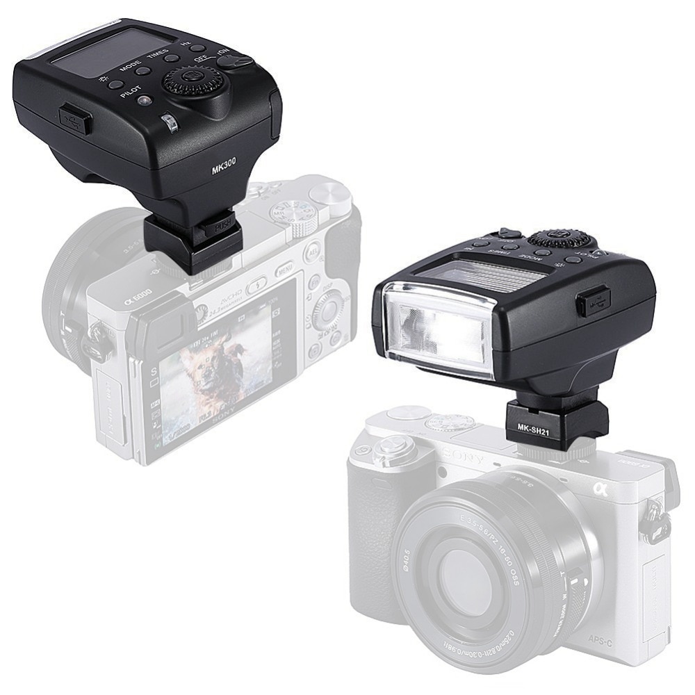 Meike MK-300S 32GN LCD TTL Flash Speedlite Pour Appareil Photo Sony A7 A200 A300 A6000 A57 A77 A99 NEX-3 NEX-5 NEX-6 NEX-7